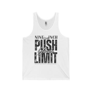 Unisex Jersey Tank - Push Your Limit - Motivational Workout Shirt, Fitness Apparel, Gym Tank Top, Activewear.