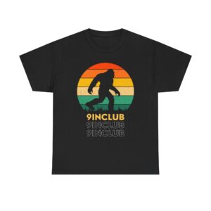 Retro Bigfoot Graphic Tee, Unisex Heavy Cotton T-Shirt, Casual Gift for Nature Lovers, Fun Summer Shirt, Vintage Style
