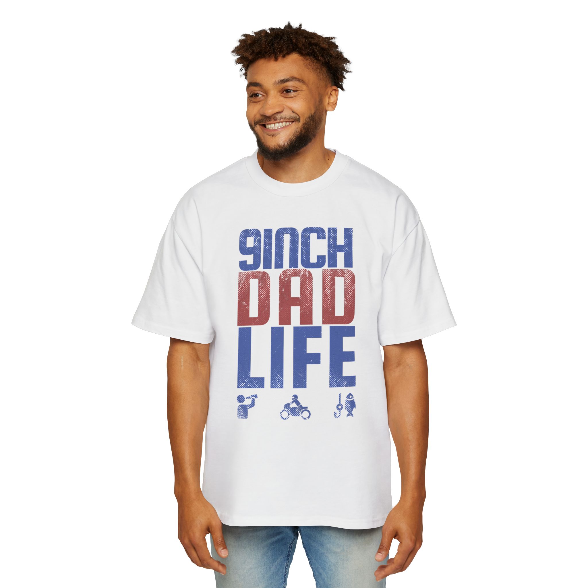 Dad Life Oversized Tee, Casual Men’s T-Shirt, Gift for Fathers, Comfortable Everyday Wear, Perfect for Father’s Day